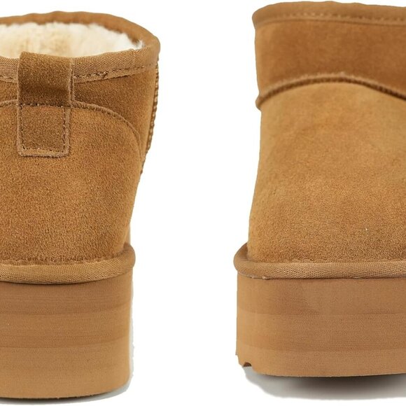 Women's Platform Snow Boots Faux Fur Insulated Waterproof Anti-Slip Size 5.5-11 - Picture 4 of 7